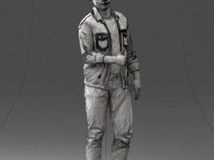 man in jacket 1121-15 3D 模型