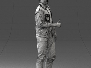 man in jacket 1121-15 3D 模型