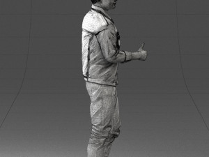 man in jacket 1121-15 3D 模型