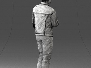 man in jacket 1121-15 3D 模型