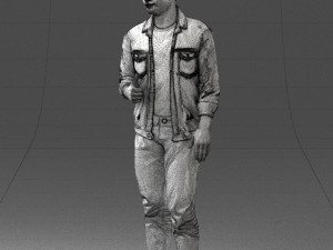 man in jacket 1121-15 3D 模型