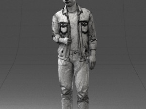man in jacket 1121-15 3D 模型
