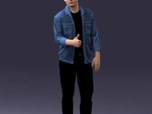 man in jacket 1121-15 3d print ready 3D Print Model