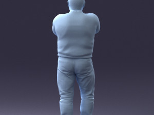 man in marvel t-shirt 1121-16 3d print ready Modello di stampa 3D