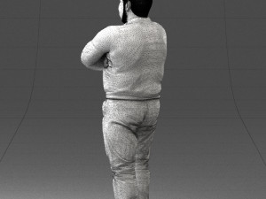 man in marvel t-shirt 1121-16 3d print ready Modello di stampa 3D