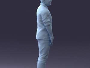man in blue shirt 1121-17 3D Модель