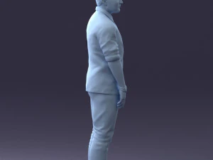man in blue shirt 1121-17 3D Model