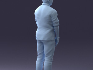 man in blue shirt 1121-17 3D Модель