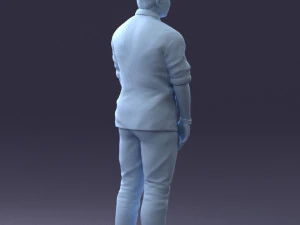 man in blue shirt 1121-17 3D Model