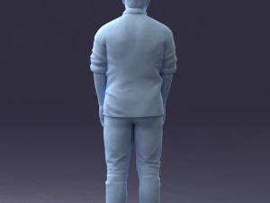 man in blue shirt 1121-17 3D Model
