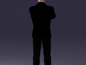 man in black suit 1121-18 Modelo 3D