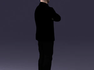man in black suit 1121-18 3d print ready 3D Print Model
