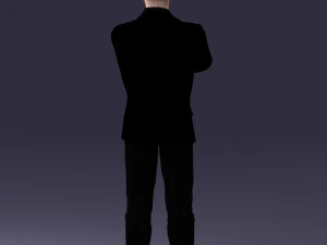 man in black suit 1121-18 3d print ready 3D Print Model