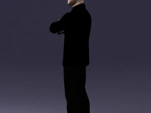 man in black suit 1121-18 3d print ready 3D Print Model