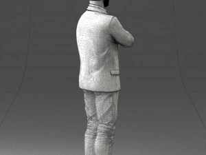man in black suit 1121-18 3d print ready 3D Print Model