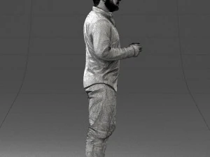 man in white shirt 1121-19 3D Model