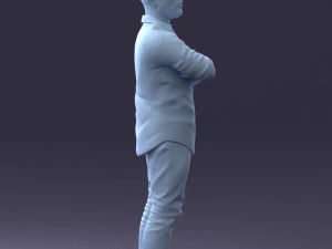 man in pink t-shirt 1121-20 3D Model