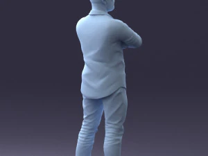 man in pink t-shirt 1121-20 3D Model