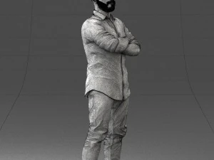 man in pink t-shirt 1121-20 3D Model
