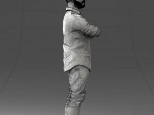 man in pink t-shirt 1121-20 3D Model