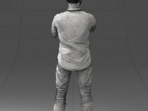 man in pink t-shirt 1121-20 3D Model
