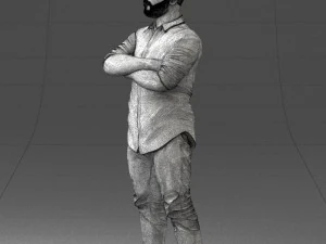 man in pink t-shirt 1121-20 3D Model