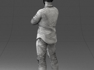 man in pink t-shirt 1121-20 3d print ready Modèles 3D en vedette