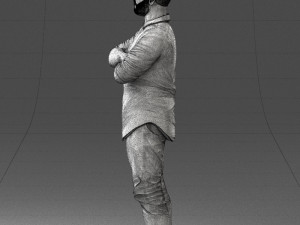 man in pink t-shirt 1121-20 3d print ready Modèles 3D en vedette