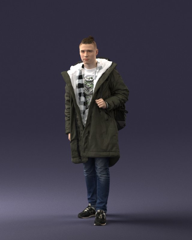 tourist 1102-1 Modelo 3D .c4d .max .obj .3ds .fbx .stl .blend 