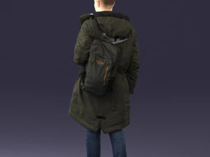 000202 Young Man in Winter Parka 1102 3dp 3D Print Model