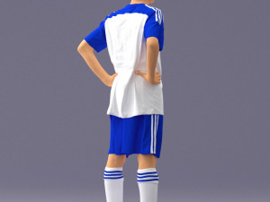 soccer player 1114-2 3D Model