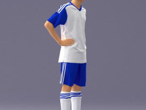 soccer player 1114-2 3d print ready Modello di stampa 3D