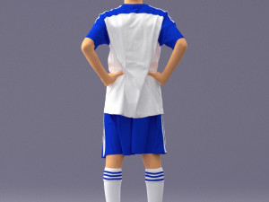 soccer player 1114-2 3d print ready Modello di stampa 3D
