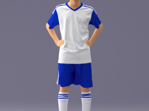 soccer player 1114-2 3d print ready Modello di stampa 3D