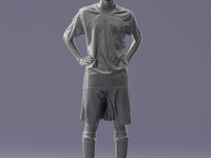 soccer player 1114-2 3d print ready Modello di stampa 3D