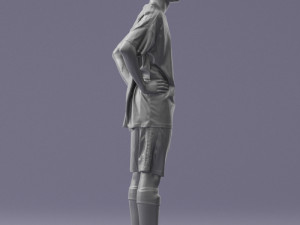 soccer player 1114-2 3d print ready Modello di stampa 3D