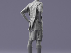 soccer player 1114-2 3d print ready Modello di stampa 3D