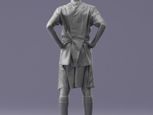 soccer player 1114-2 3d print ready Modello di stampa 3D