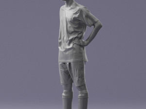 soccer player 1114-2 3d print ready Modello di stampa 3D