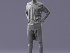 soccer player 1114-2 3d print ready Modello di stampa 3D