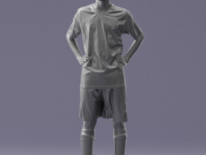 soccer player 1114-2 3d print ready Modello di stampa 3D
