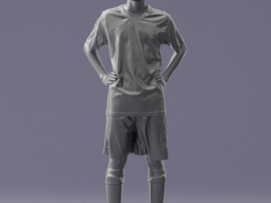 soccer player 1114-2 3d print ready Modello di stampa 3D