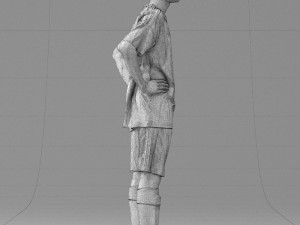 soccer player 1114-2 3d print ready Modello di stampa 3D