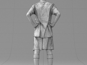 soccer player 1114-2 3d print ready Modello di stampa 3D