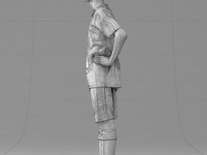 soccer player 1114-2 3d print ready Modello di stampa 3D