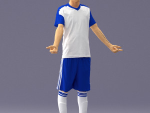soccer player 1114-1 3d print ready 3D Print Model