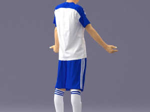 soccer player 1114-1 3d print ready 3D Print Model