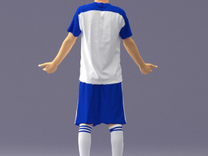 soccer player 1114-1 3d print ready 3D Print Model
