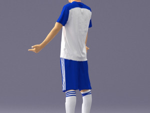 soccer player 1114-1 3d print ready 3D Print Model