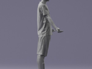 soccer player 1114-1 3d print ready 3D Print Model